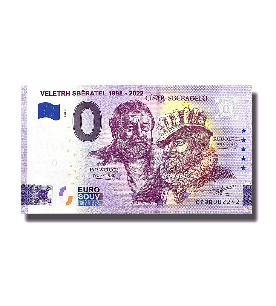 0 Euro Souvenir Banknote Veletrh Sberatel 1998 - 2022 Czech Republic CZBB 2022-1