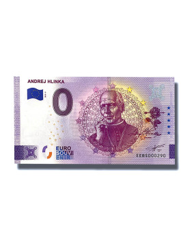 0 Euro Souvenir Banknote Andrej Hlinka Slovakia EEBS 2022-5