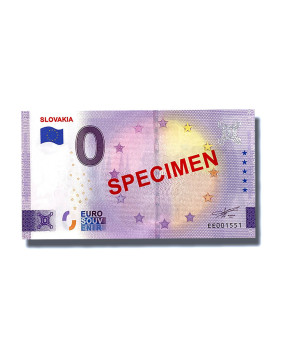 0 Euro Souvenir Banknote Specimen Slovakia EE