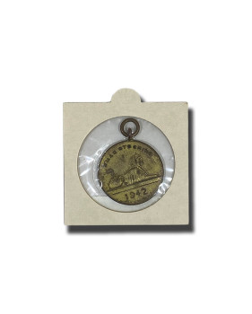 1942 Egypt Xmas Stocking Medal Good Luck Medal