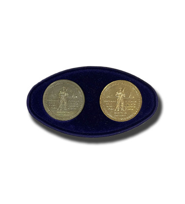 1967 Canada Ontario Confederation Medals Set of 2