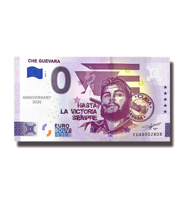 Anniversary 0 Euro Souvenir Banknote Che Guevara Cuba CUAD 2022-1