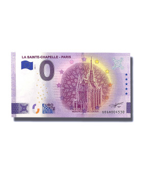 0 Euro Souvenir Banknote La Sainte-Chapelle - Paris France UEGA 2022-1