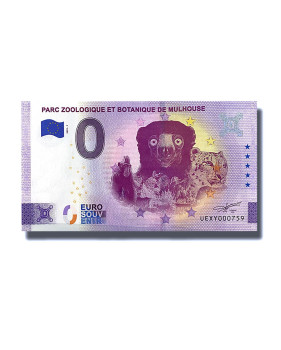0 Euro Souvenir Banknote Parc Zoologique Et Botanique De Mulhouse France UEXY 2022-1