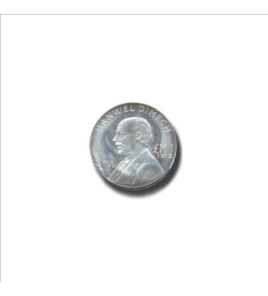 1972 Malta Lm1 Silver Coin Uncirculated