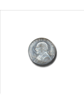 1972 Malta Lm1 Silver Coin Uncirculated