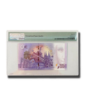 PMG 66 Gem Uncirculated - 0 Euro Souvenir Banknote India - Taj Mahal AEAB000001