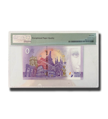 PMG 66 Gem Uncirculated - 0 Euro Souvenir Banknote Saudi Arabia SAAB001452