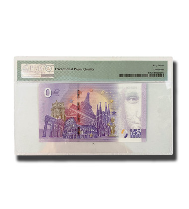 PMG 67 Superb Gem Unc - 0 Euro Souvenir Banknote Diego 1960-2020 AGAA000031