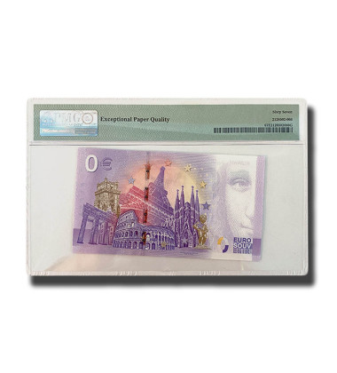PMG 67 Superb Gem Unc - 0 Euro Souvenir Banknote Kuwait KWAA004031