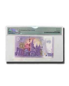 PMG 67 Superb Gem Unc - 0 Euro Souvenir Banknote Kuwait KWAA004036