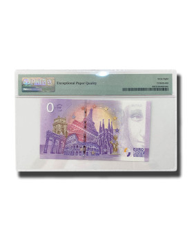 PMG 68 Superb Gem Unc - 0 Euro Souvenir Banknote Qatar QAAC000103