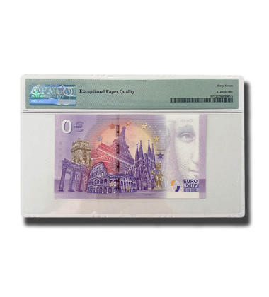 PMG 67 Superb Gem Unc - 0 Euro Souvenir Banknote Oman MNAA003036