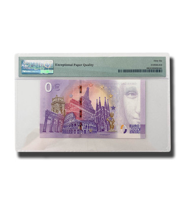 PMG 66 Gem Uncirculated - 0 Euro Souvenir Banknote Oman Qaboos Bin Said MNAB001096