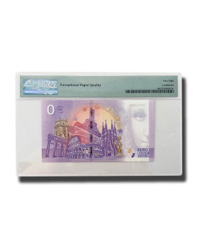 PMG 68 Superb Gem Unc - 0 Euro Souvenir Banknote SPECIMEN 2020 Gold Foil 000034