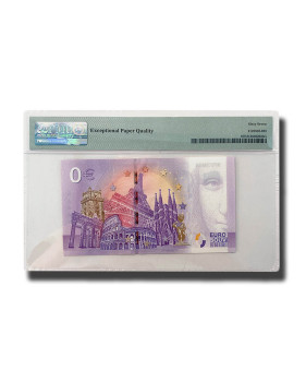 PMG 67 Superb Gem Unc - 0 Euro Souvenir Banknote SPECIMEN 2020 Gold Foil 000036