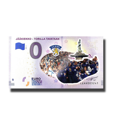 0 Euro Souvenir Banknote Jaakiekko Torilla Tavataan Colour Finland LEAX 2019-1