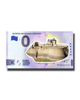 0 Euro Souvenir Banknote Cetatea De Scaun A Sucevei Colour Romania ROAH 2022-1