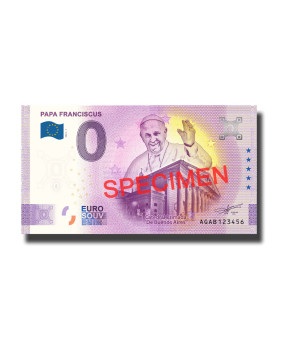 0 Euro Souvenir Banknotes Papa Franciscus SPECIMEN Argentina AGAB 2022-1