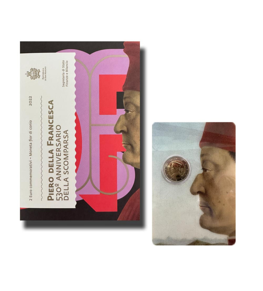 2022 San Marino Piero Della Francesca 2 Euro Commemorative Coin