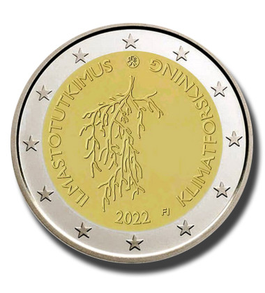 2022 Finland Climate Investigation 2 Euro Commemorative Coin