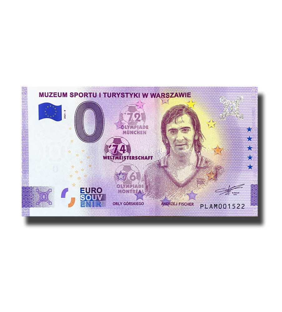 0 Euro Souvenir Banknote Museum Sportu I Turystyki W Warszawie Poland PLAM 2021-8