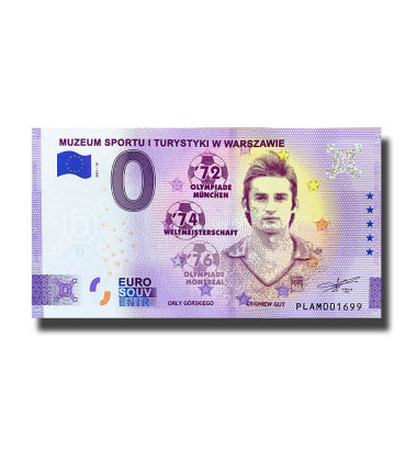 0 Euro Souvenir Banknote Museum Sportu I Turystyki W Warszawie Poland PLAM 2021-10