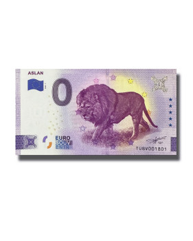 0 Euro Souvenir Banknote Aslan Turkey TUBV 2022-1
