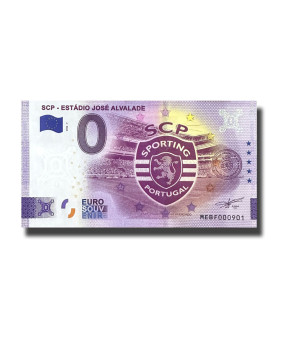 0 Euro Souvenir Banknote SCP - Estadio Jose Alvalade Portugal MEBF 2022-7
