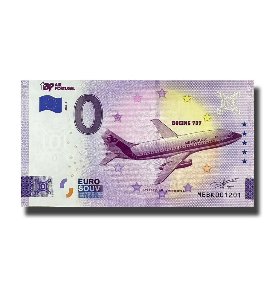 0 Euro Souvenir Banknote TAP Air Portugal Portugal MEBK 2022-5