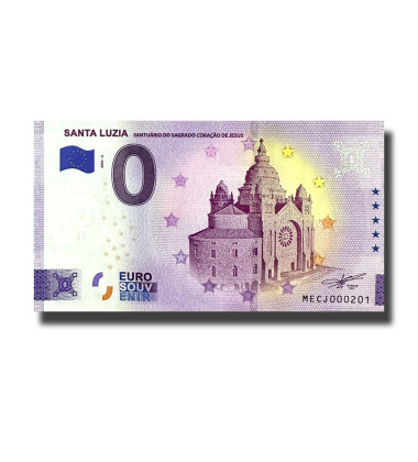0 Euro Souvenir Banknote Santa Luzia Portugal MECJ 2022-2