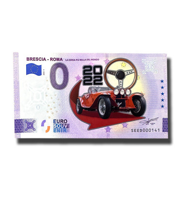 0 Euro Souvenir Banknote Brescia - Roma Colour Italy SEED 2022-1