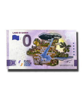 0 Euro Souvenir Banknote Lago Di Garda Colour Italy SECK 2022-2