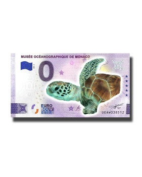 0 Euro Souvenir Banknote Musee Oceanographique De Monaco Colour Monaco UEAW 2022-3