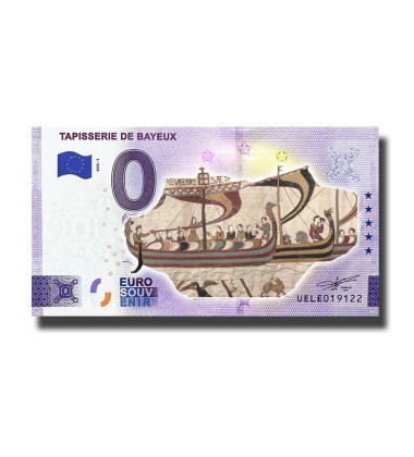 0 Euro Souvenir Banknote Tapisserie De Bayeux Colour France UELE 2022-1