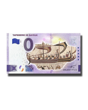 0 Euro Souvenir Banknote Tapisserie De Bayeux Colour France UELE 2022-1