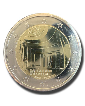 2022 Malta Hal Saflieni Hypogeum 2 Euro Coin Card