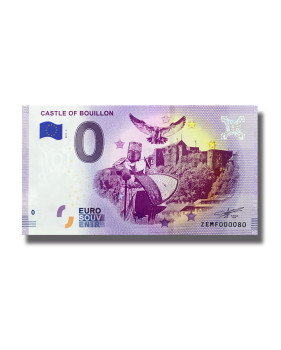 0 EURO SOUVENIR BANKNOTE CASTLE OF BUILLON BELGIUM ZEMF 2019-2