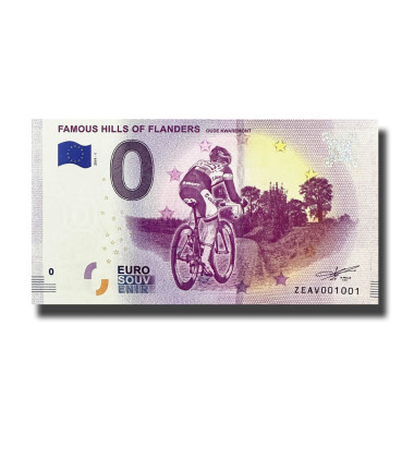 0 Euro Souvenir Banknote Famous Hills of Flanders Belgium ZEAV 2019-1