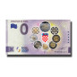 0 Euro Souvenir Banknote Coratian 25 Kuna Colour Croatia HRAE 2022-1