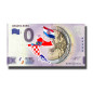 0 Euro Souvenir Banknote Croatia Euro Colour Croatia HRAF 2022-1