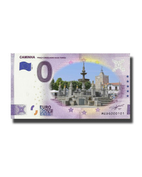 0 Euro Souvenir Banknote Caminha Colour Portugal MEDG 2021-1