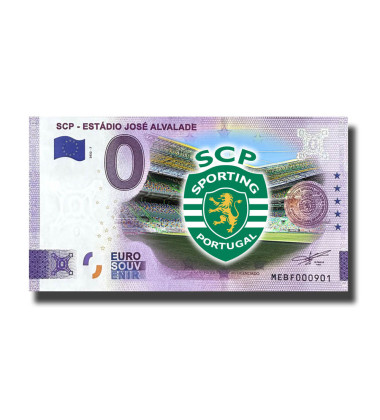 0 Euro Souvenir Banknote SCP - Estadio Jose Alvalade Colour Portugal MEBF 2022-7