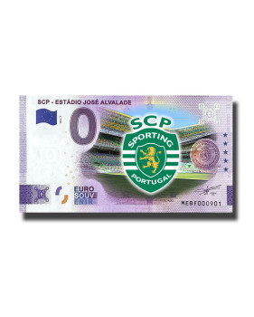 0 Euro Souvenir Banknote SCP - Estadio Jose Alvalade Colour Portugal MEBF 2022-7