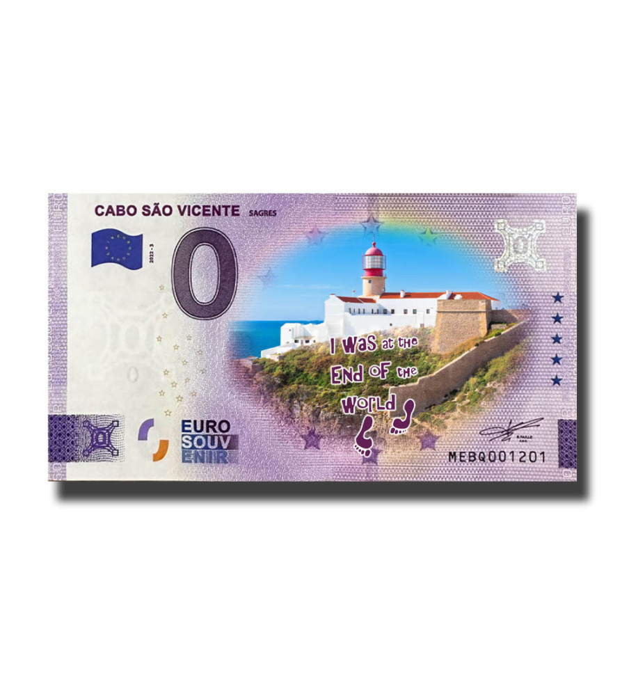 0 Euro Souvenir Banknote Cabo Sao Vicente Colour Portugal MEBQ 2022-3