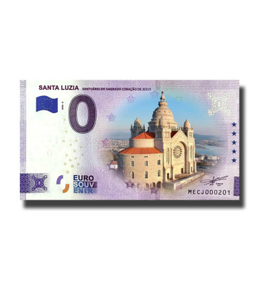 0 Euro Souvenir Banknote Santa Luzia Colour Portugal MECJ 2022-2
