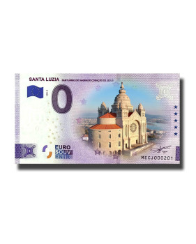 0 Euro Souvenir Banknote Santa Luzia Colour Portugal MECJ 2022-2