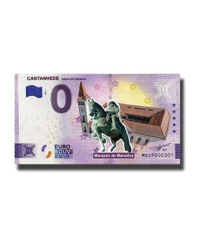 0 Euro Souvenir Banknote Cantanhede Colour Portugal MECP 2022-1