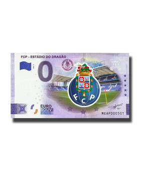 0 Euro Souvenir Banknote FCP - Estadio Do Dragao Colour Portugal MEAP 2022-6