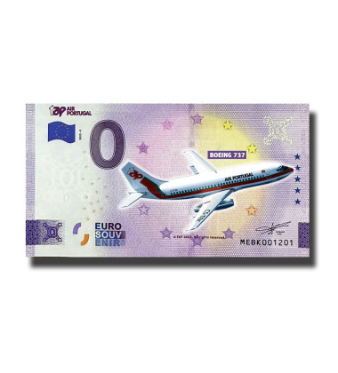0 Euro Souvenir Banknote TAP Air Portugal Colour Portugal MEBK 2022-5